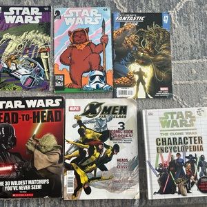 Comic Book Lot of 6 includes Star Wars, Fantastic Four, and X-Men Collector